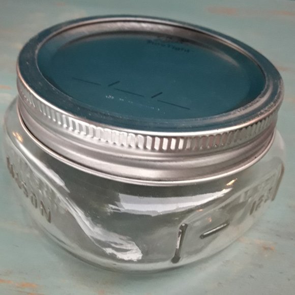 Ball Mason Jar with Lid Glass Jar Wide Low Little Flat Short Mini Cute Storage - Picture 13 of 14